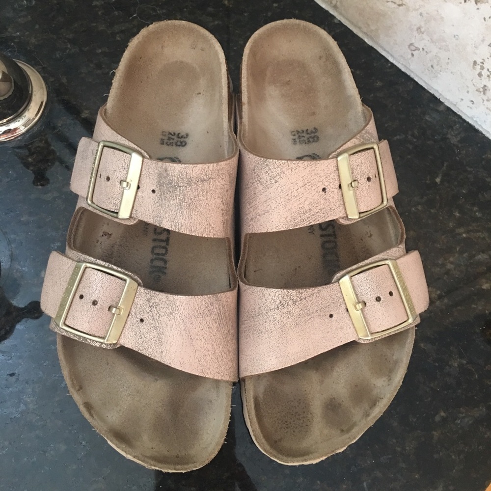 🚫SOLD🚫 Birkenstock  |  washed metallic patina - Picture 2 of 4